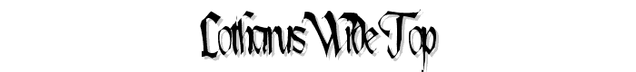 Lotharus Wide Top font